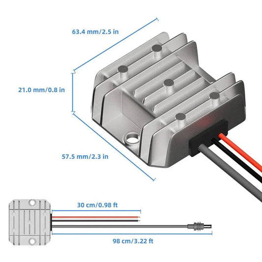 12V DC Boost Power Adapter for Starlink Mini Power Supply Step Up to 30V Powering From Truck RV for Starlink Mini Accessories Starlink 12v to 30v Booster