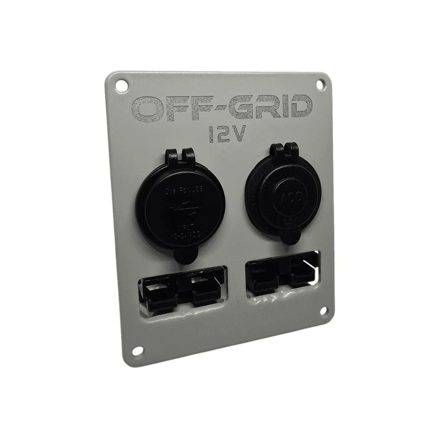 Off-Grid 12V dual socket accessory panel for vehicles, premium 12V power solution