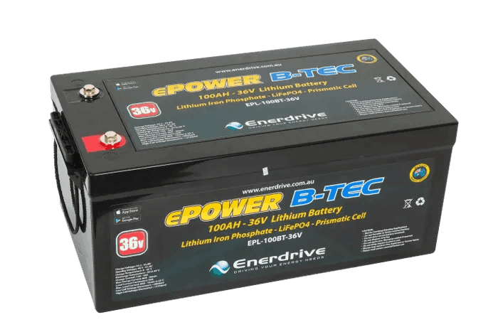 B-TEC 100amp / 36V LiFePo4 Battery BT 36v Bluetooth Lithium