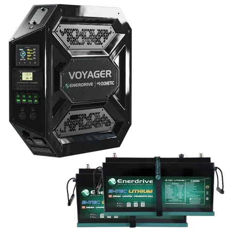 Enerdrive 12V Voyager power system and lithium battery pack for off-grid vehicle upgrades