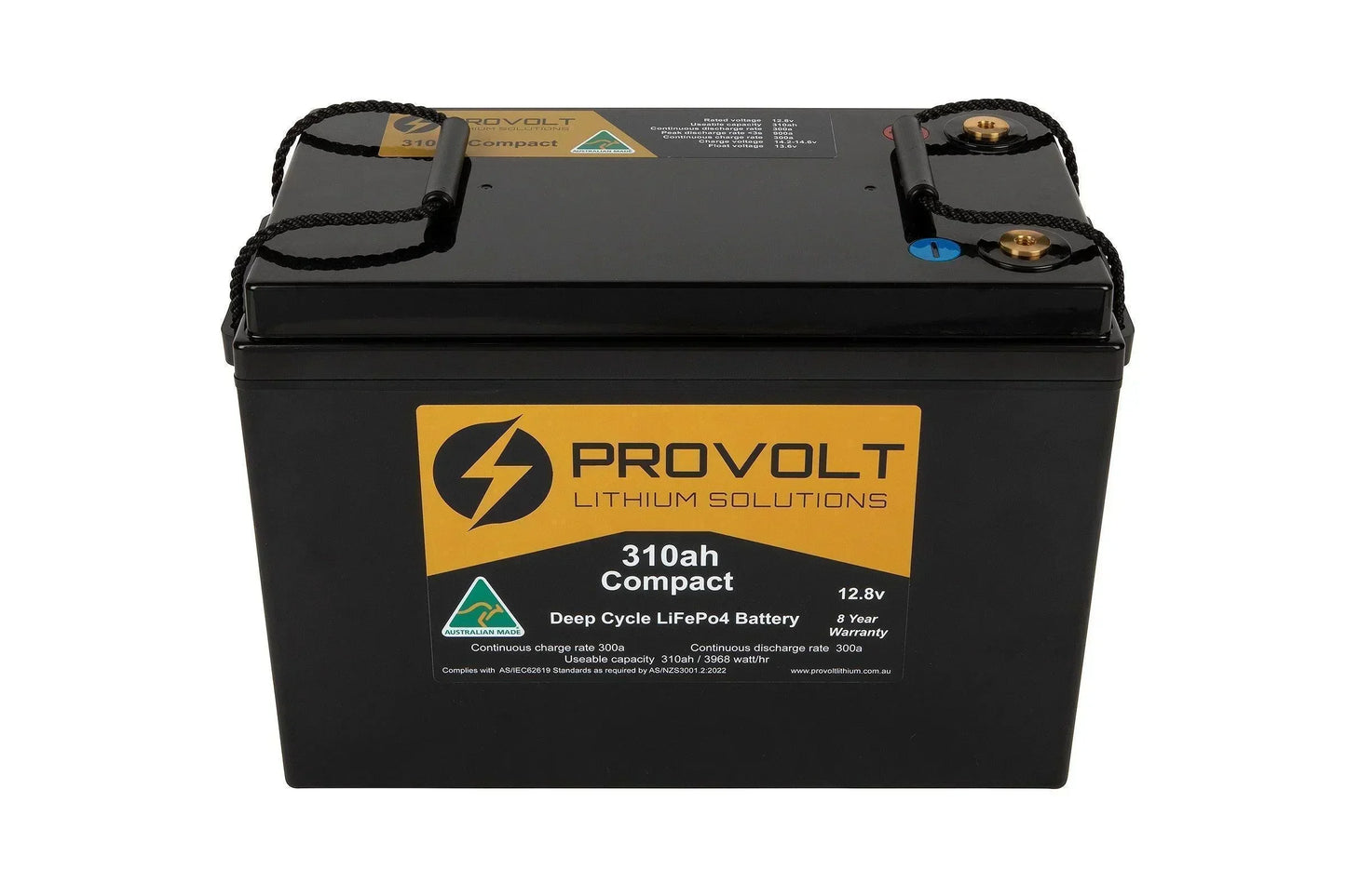 Provlot 12V 310Ah compact deep cycle LiFePO4 battery for off-grid vehicle power