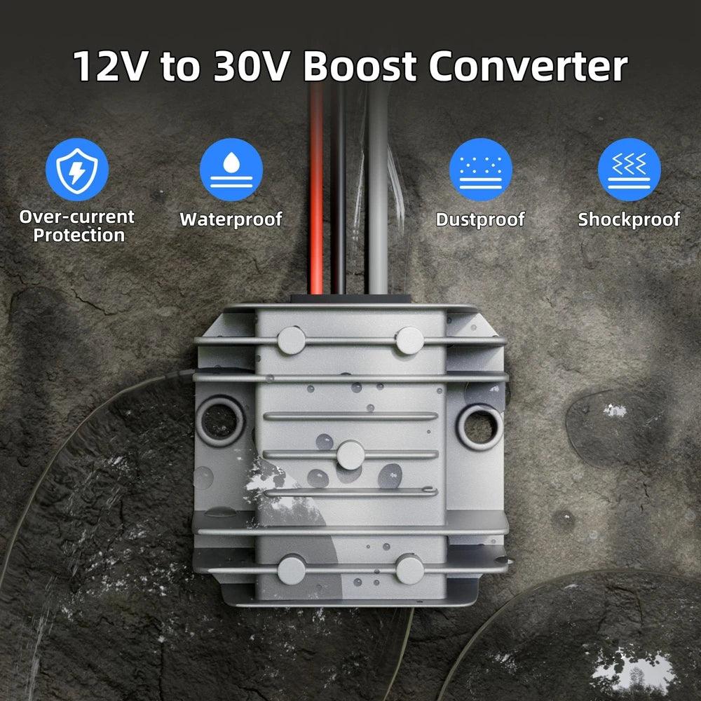 12V DC Boost Power Adapter for Starlink Mini Power Supply Step Up to 30V Powering From Truck RV for Starlink Mini Accessories Starlink 12v to 30v Booster