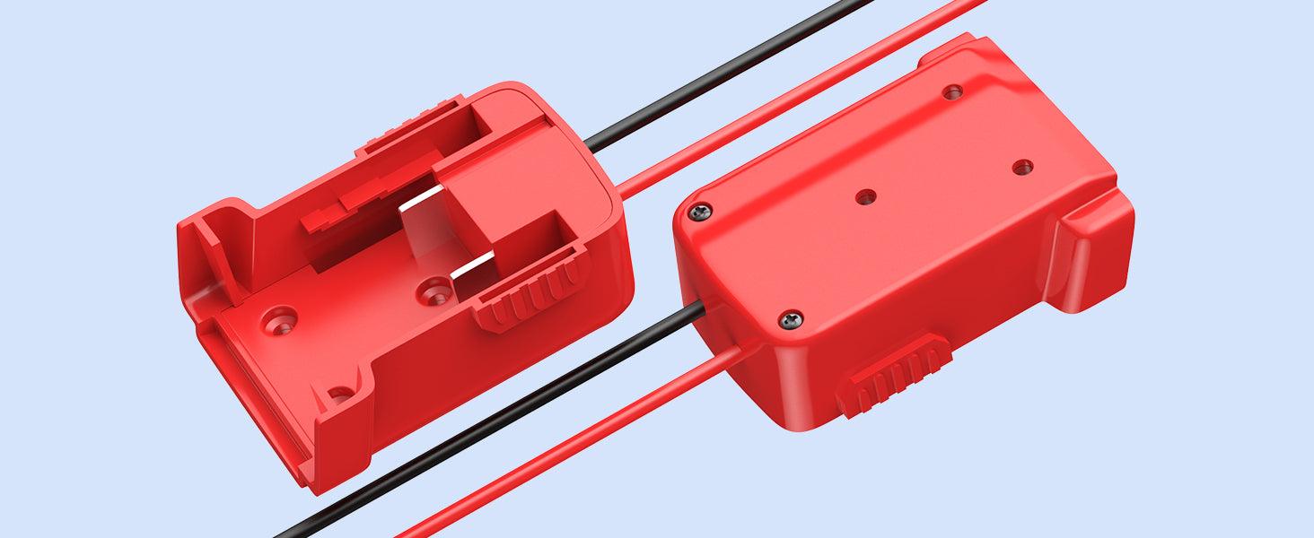 18V to 12V Step Down Converter for Milwaukee M18 Power Wheel Battery Adapter DC 12V 20A 240W Inverter Automatic Buck Converter Starlink Cables & Adaptors