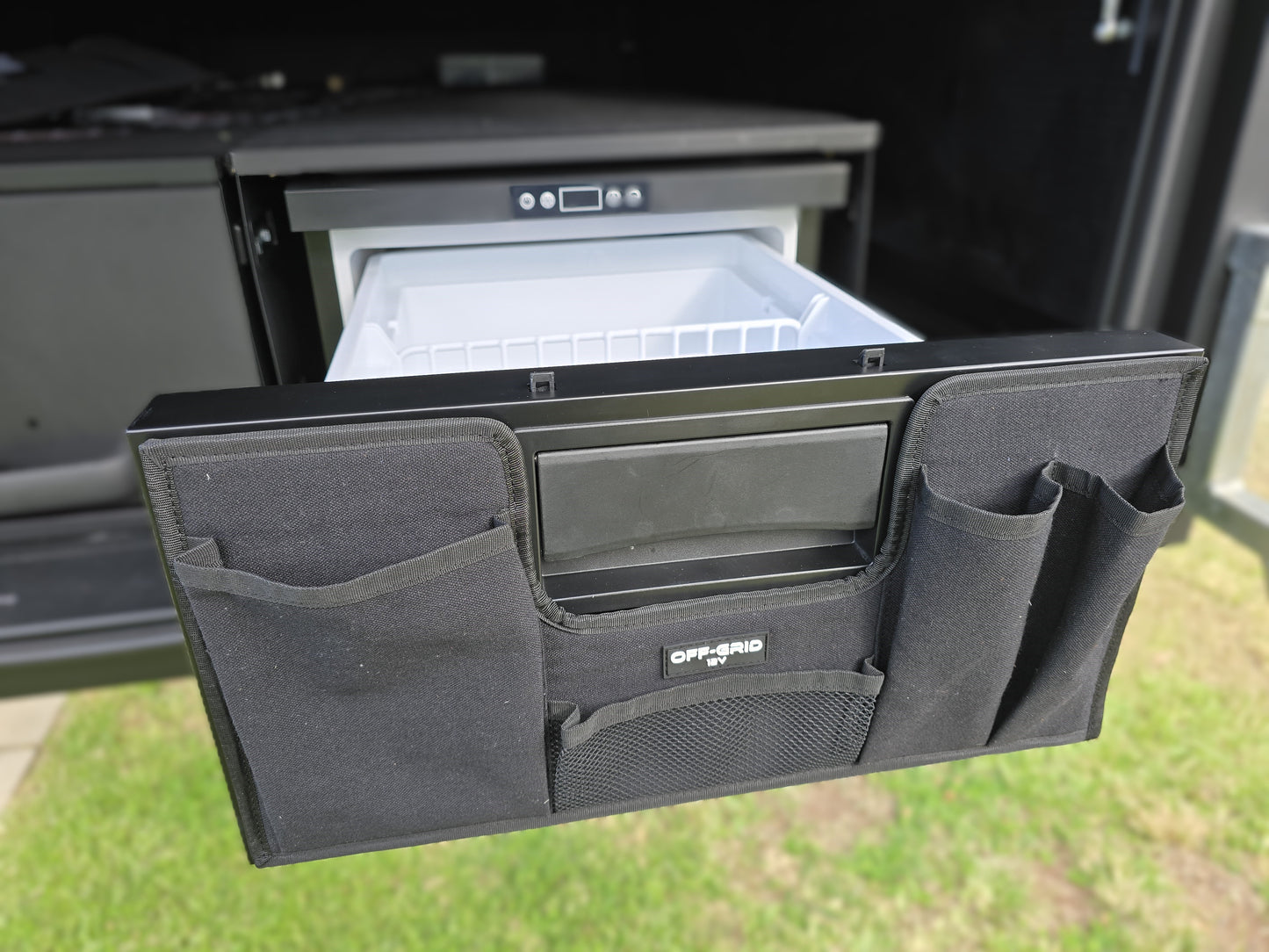 4WD Drawer Fridge Pouch Organiser – Heavy Duty Storage Pocket for Camping & Touring Setups