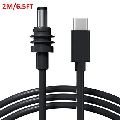 2M/6.5FT Starlink Mini USB C to DC Power Cable USB Type-C Input to Waterproof Barrel Jack Charging Cord for 65W+ PD Source Starlink Cables & Adaptors