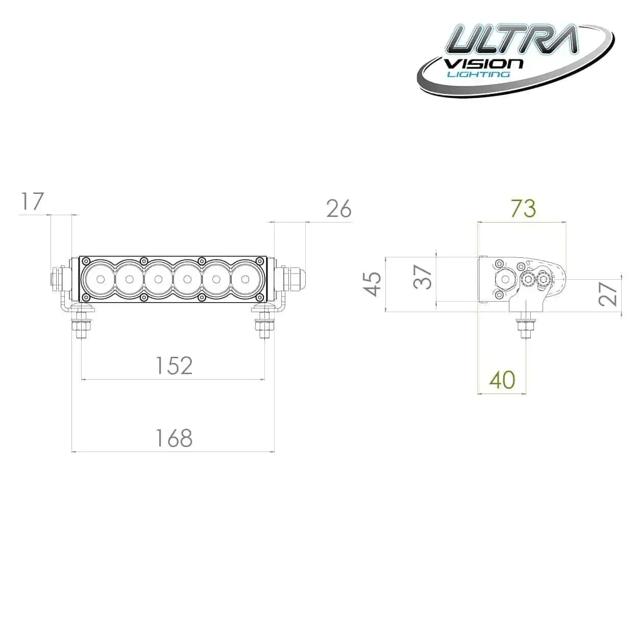 30 LED 8.5″ Light Bar LED Light Bars