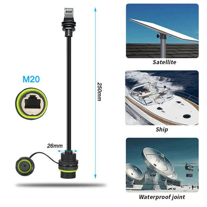 50/100cm Starlink Ethernet Adapter Gen 3 Mini Starlink Cable Extension to RJ45 Coupler Waterproof with Starlink Gen 3 Dish Starlink Cables & Adaptors