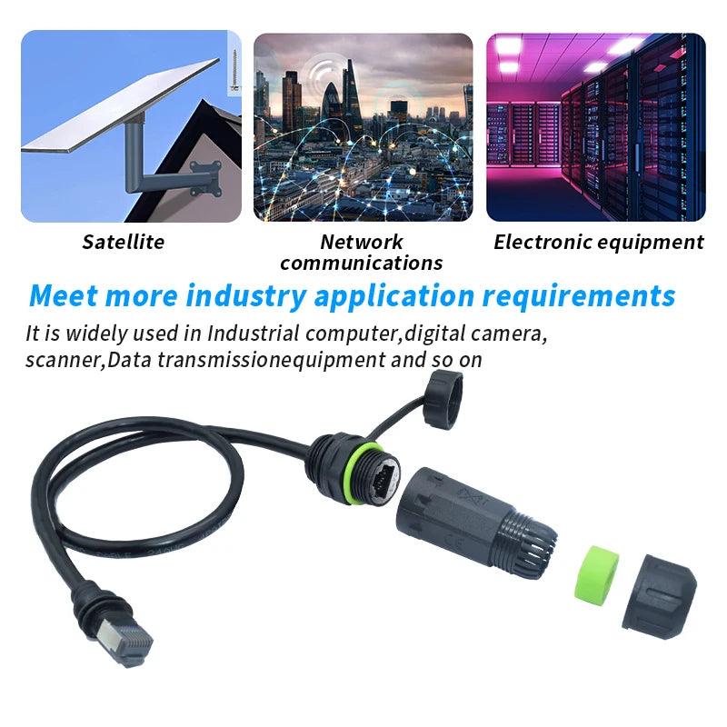 50/100cm Starlink Ethernet Adapter Gen 3 Mini Starlink Cable Extension to RJ45 Coupler Waterproof with Starlink Gen 3 Dish Starlink Cables & Adaptors