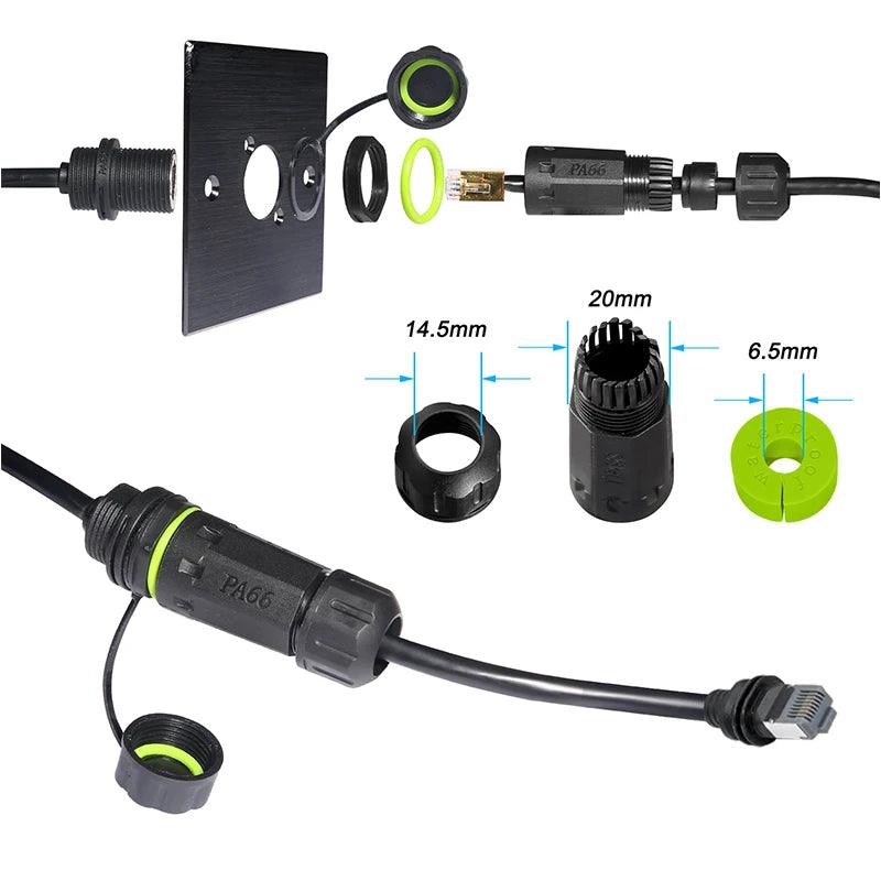 50/100cm Starlink Ethernet Adapter Gen 3 Mini Starlink Cable Extension to RJ45 Coupler Waterproof with Starlink Gen 3 Dish Starlink Cables & Adaptors