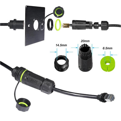 50/100cm Starlink Ethernet Adapter Gen 3 Mini Starlink Cable Extension to RJ45 Coupler Waterproof with Starlink Gen 3 Dish Starlink Cables & Adaptors