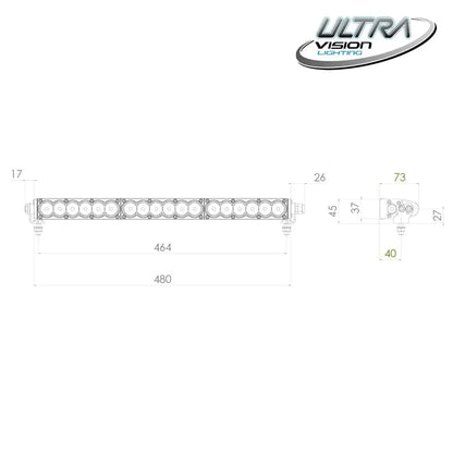 90 LED 20.5″ Light Bar LED Light Bars