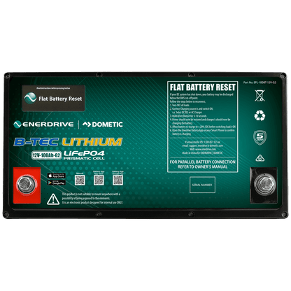 B-TEC 100amp / 12v LiFePO4 Battery Gen2