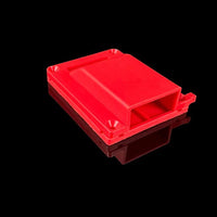 Slimline Single Surface Mount 50A Anderson Plug Housing Red - Off-Grid 12v