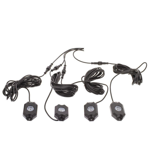 LED RGBW Flood Beam Rock Light Kit w/ Bluetooth - Pkt4