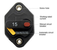 Mini Panel Mount Circuit Breaker - Off-Grid 12v