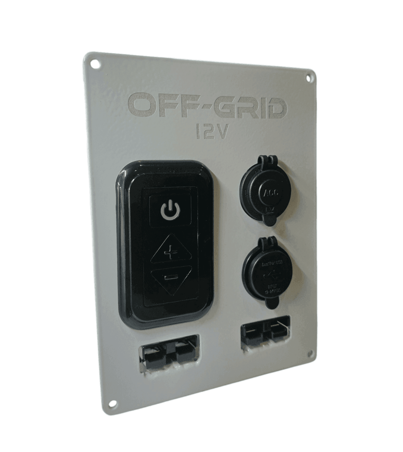 12v Accessory Panel Silver (Large)