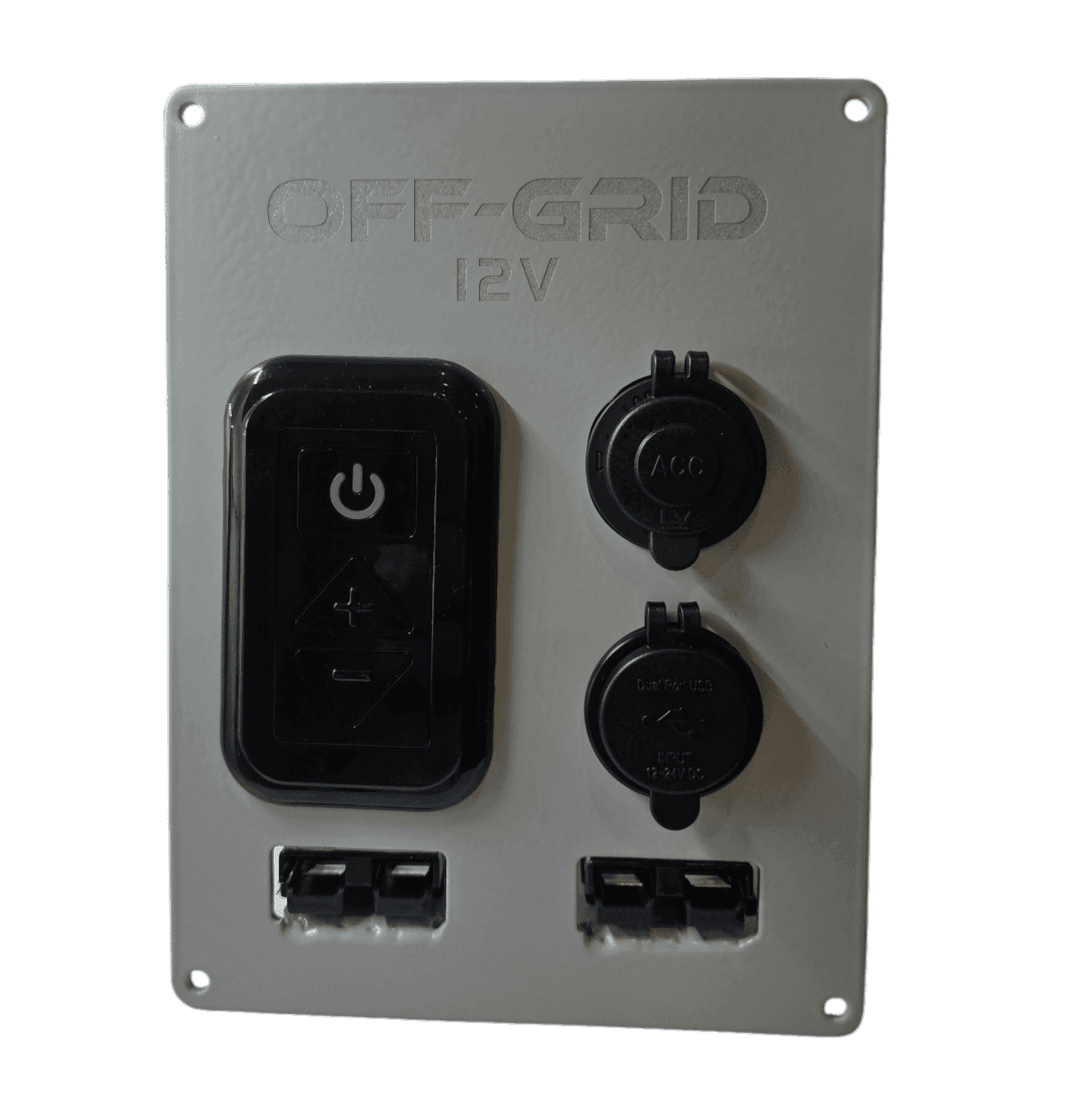 12v Accessory Panel Silver (Large)