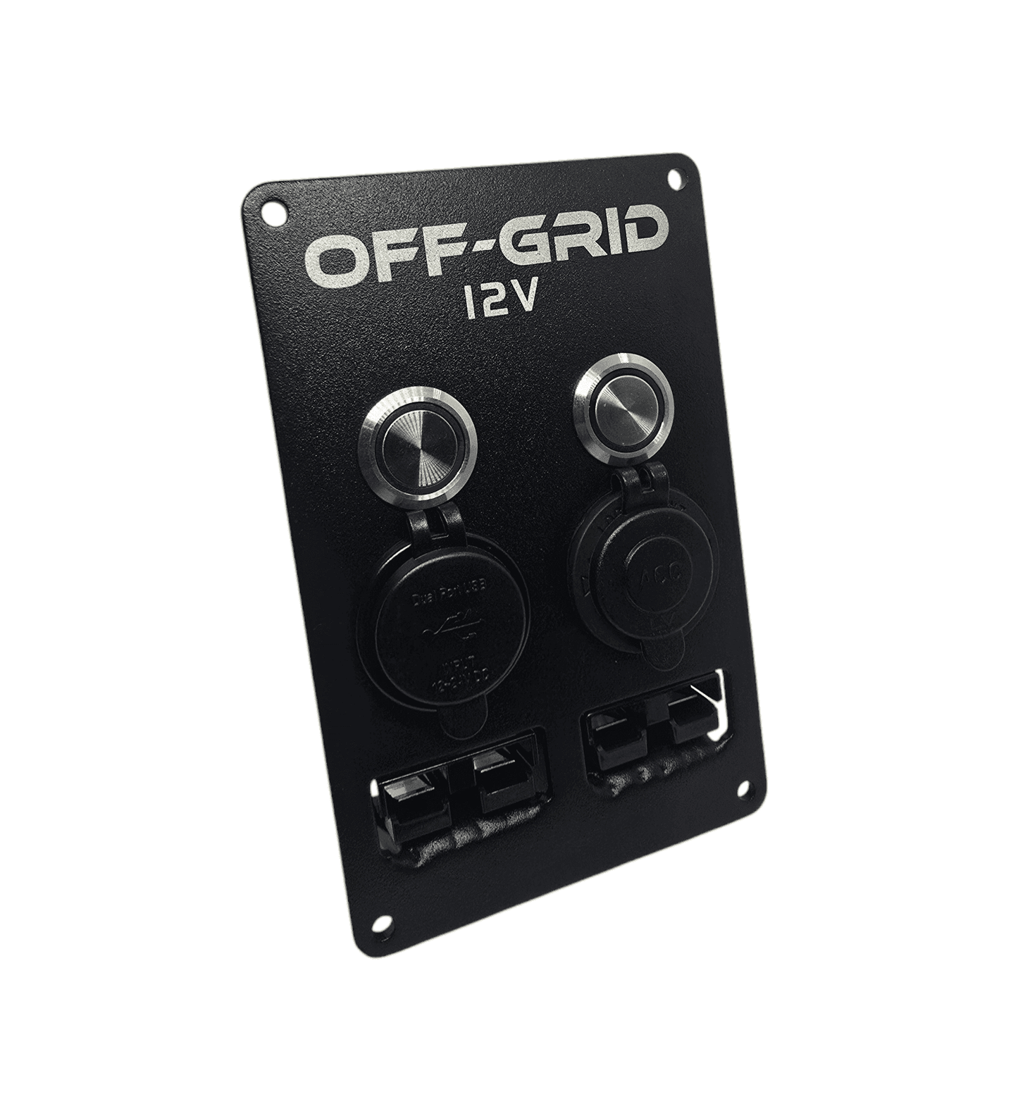 12v Accessory Panel Black (Medium)