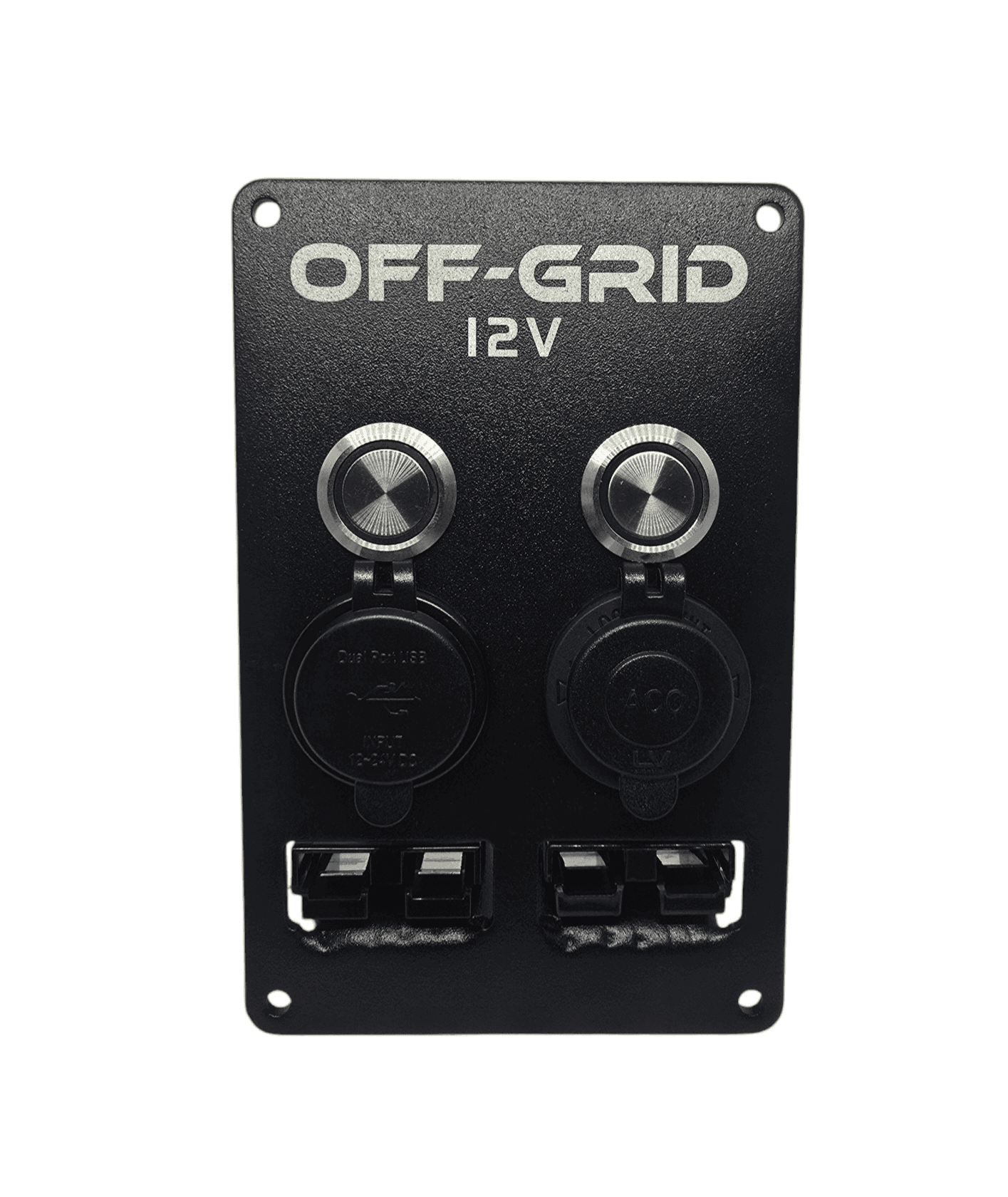 12v Accessory Panel Black (Medium)