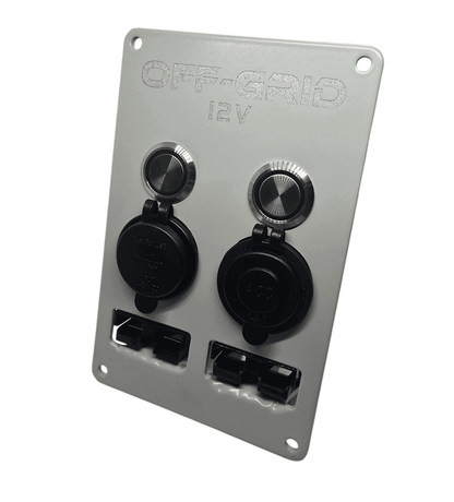 12v Accessory Panel Silver (Medium)