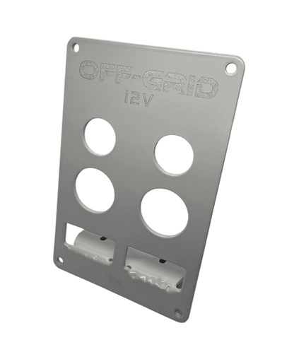 12v Accessory Panel Silver (Medium)