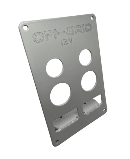 12v Accessory Panel Silver (Medium)