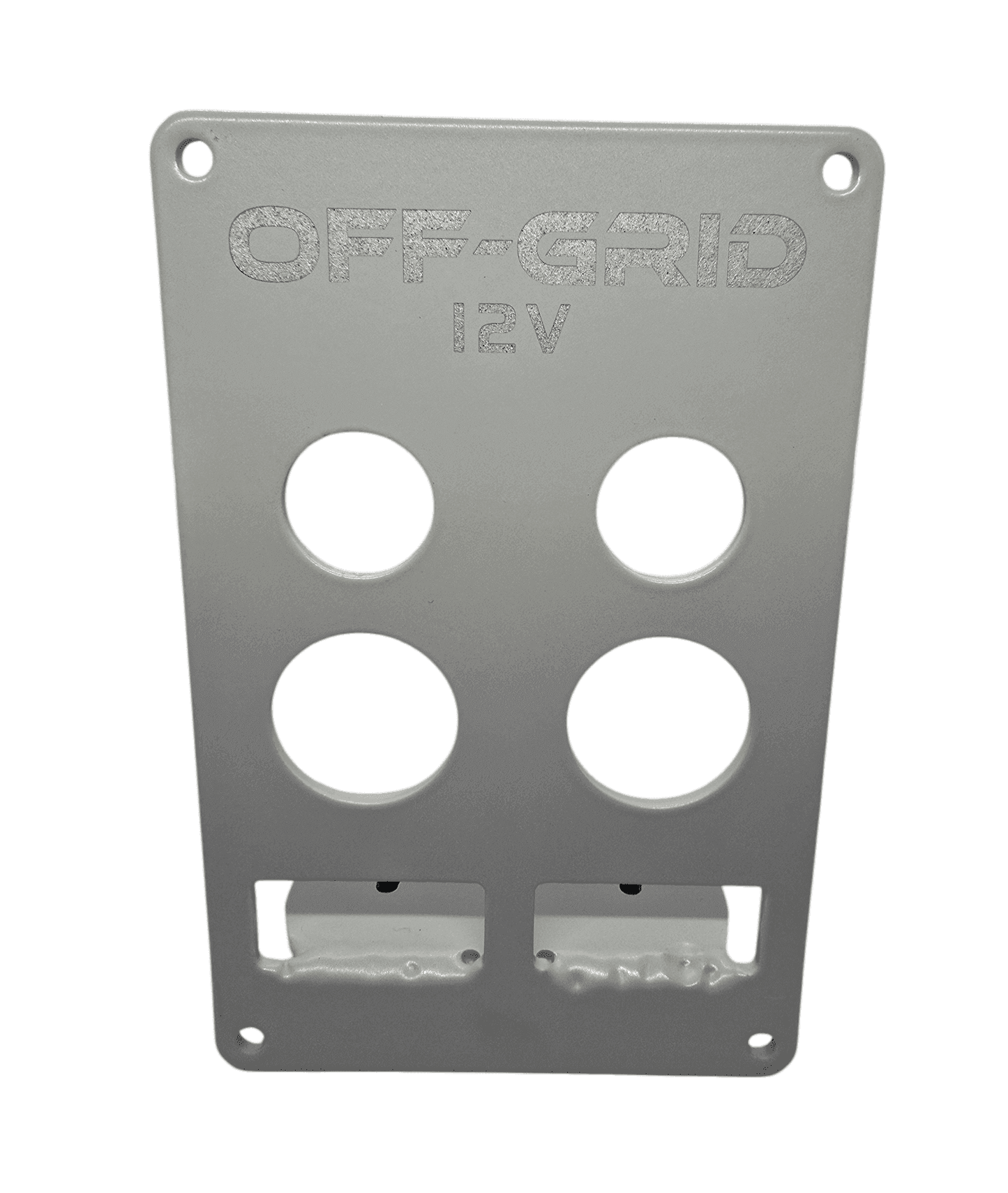 12v Accessory Panel Silver (Medium)