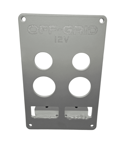 12v Accessory Panel Silver (Medium)
