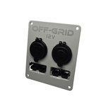 12v Accessory Panel Silver (Small)