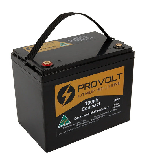 Provolt Compact 100ah Deep Cycle Lithium Battery