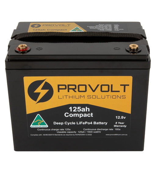 Provolt Compact 125ah Deep Cycle Lithium Battery