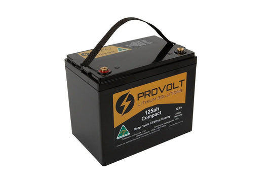 Provolt 12V 125Ah compact lithium battery for off-grid vehicle power solutions