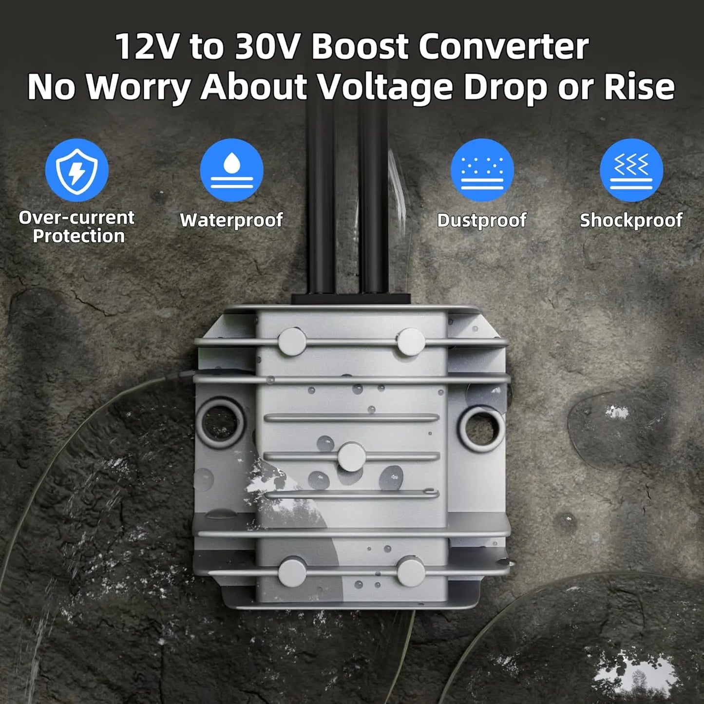 Cigarette Lighter Power Adapter DC 12V/24V to 48V 2A Boost Converter Power Cord for Starlink, RV, Surveillance, Boat 10-30V to 48V 2A Starlink Voltage Booster