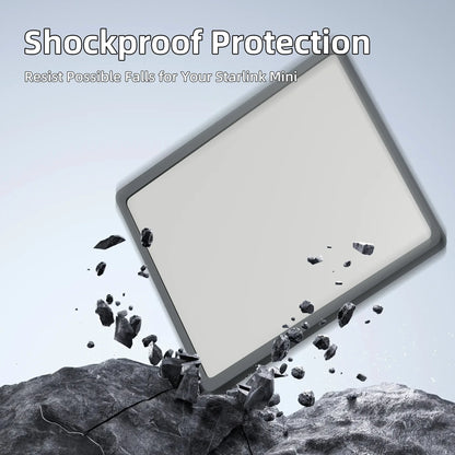 Starlink Mini Case Cover Silicone Protective Case for Mini Starlink Dish Antenna Protector Black with Anti-reflection