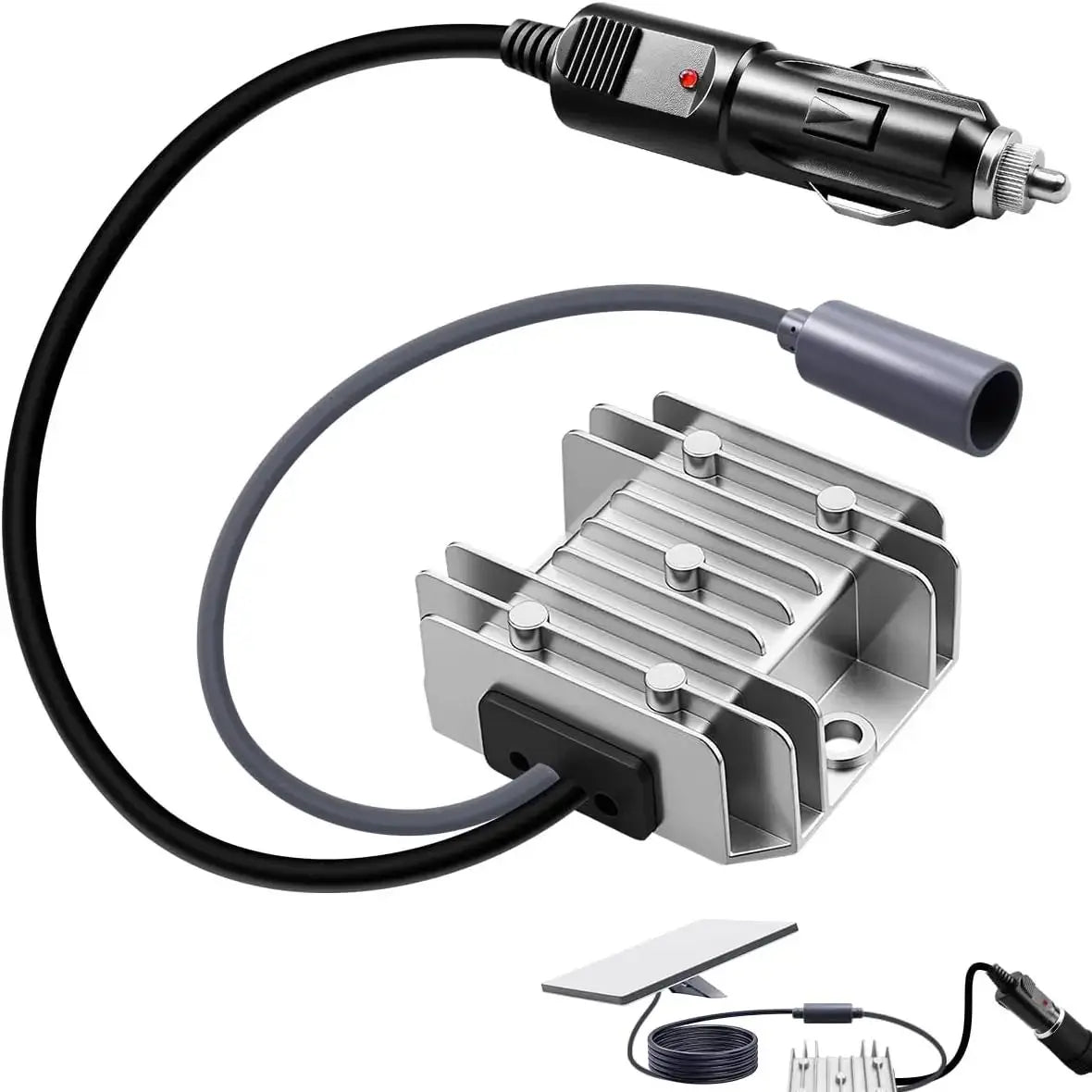 Cigarette Lighter Power Adapter DC 12V/24V to 48V 2A Boost Converter Power Cord for Starlink, RV, Surveillance, Boat 10-30V to 48V 2A Starlink Voltage Booster