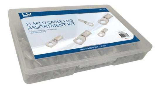 CABLE LUG ASSORTMENT 165PCS (Flared End)