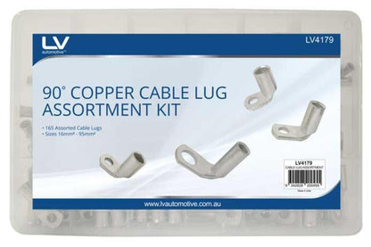 CABLE LUG 90 DEG. ASSORTMENT 165 PCS SIZE 16 - 95MM2