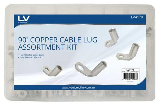 CABLE LUG 90 DEG. ASSORTMENT 165 PCS SIZE 16 - 95MM2