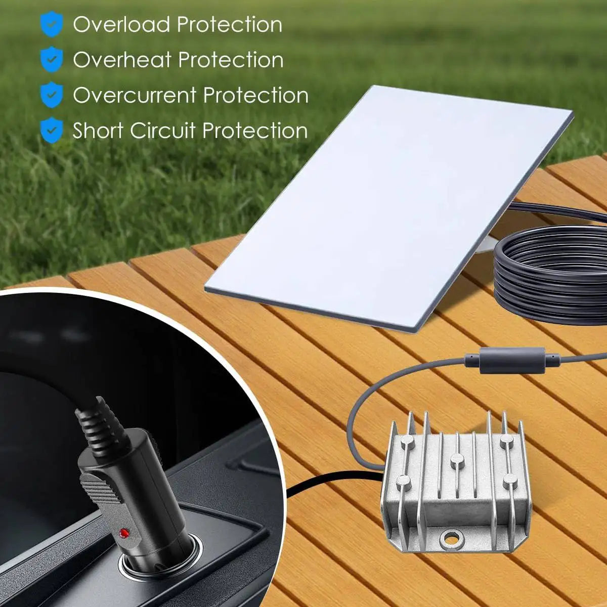 Cigarette Lighter Power Adapter DC 12V/24V to 48V 2A Boost Converter Power Cord for Starlink, RV, Surveillance, Boat 10-30V to 48V 2A Starlink Voltage Booster