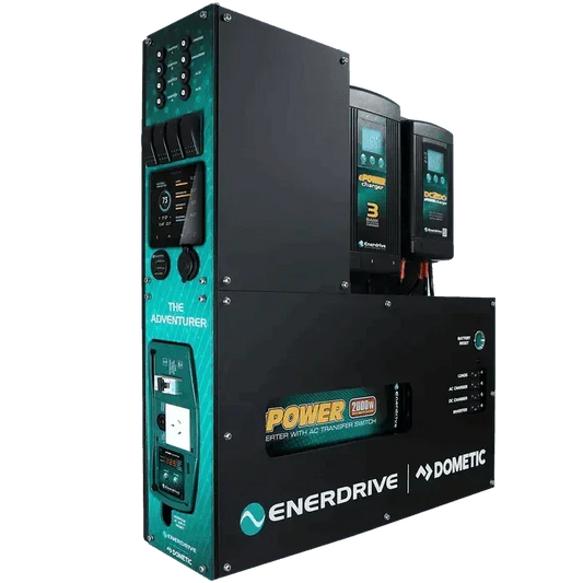 Adventurer System (LEFT) 40AC 40DC 2000X Inc Simarine SCQ50 - Off-Grid 12v