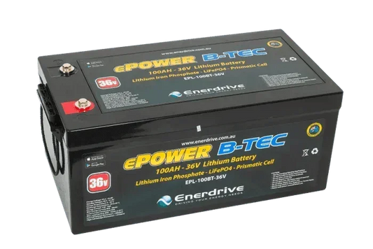 B-TEC 100amp / 36V LiFePo4 Battery BT 36v Bluetooth Lithium