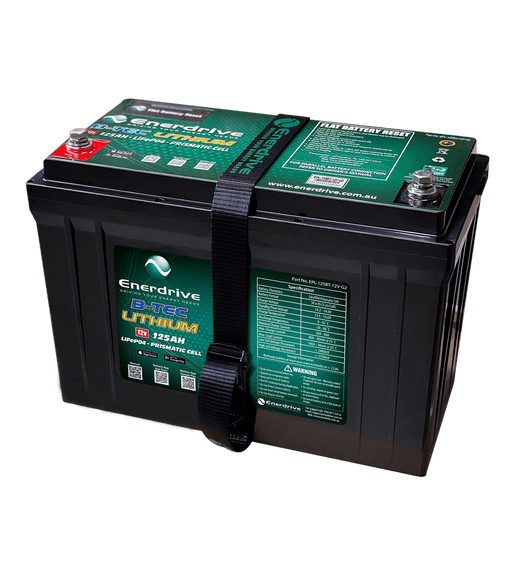 B-TEC 125amp / 12V LiFePo4 Battery Gen2 12v Bluetooth Lithium