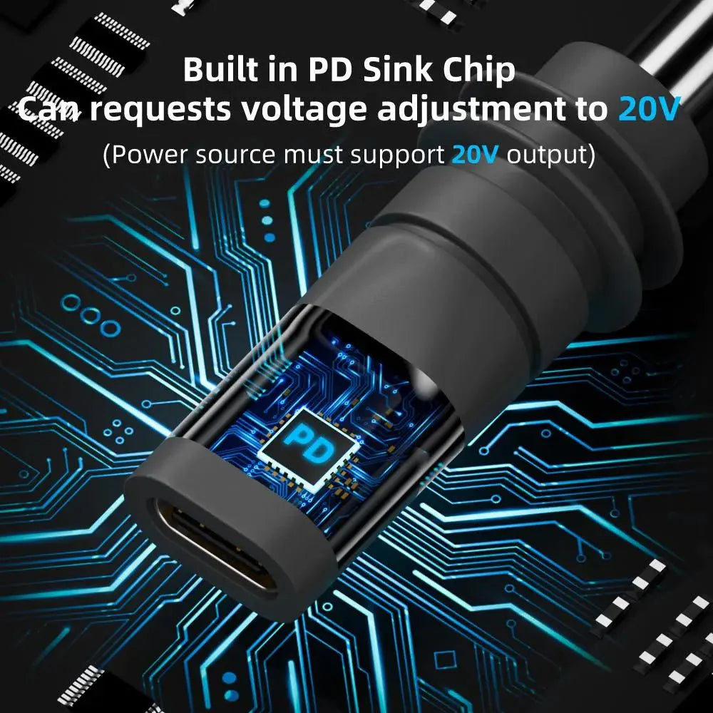 C to DC/D to D Power Adapter for Starlink Mini PD100W USB C Female to DC5521 Male Connector Charge Barrel Jack Power Adapter Starlink Cables & Adaptors