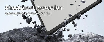 Starlink Mini Case Cover Silicone Protective Case for Mini Starlink Dish Antenna Protector Black with Anti-reflection