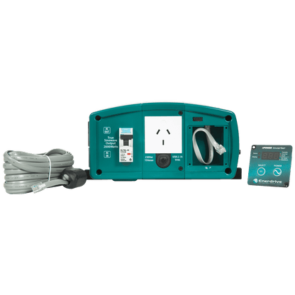 ePOWER 2600W 12V True Sine Wave Inverter with AC Transfer & Safety Switch Power Inverters & Chargers