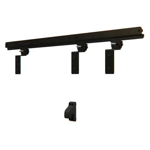 Black metal mounting rail kit for 12V vehicle accessories, Off-Grid 12v product
