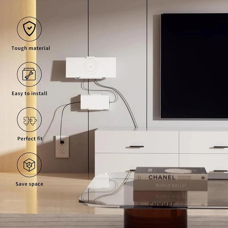 GEN3 ABS Router Bracket | Suitable for Starlink Power Adapter, Signal Bracket, Third Generation Support Starlink Cables & Adaptors