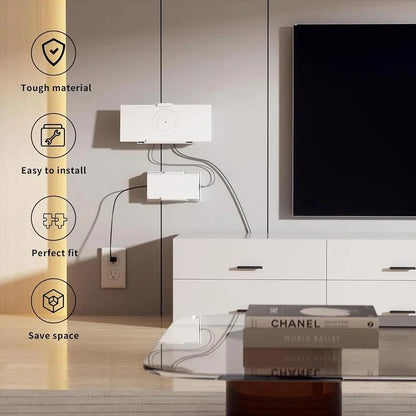 GEN3 ABS Router Bracket | Suitable for Starlink Power Adapter, Signal Bracket, Third Generation Support Starlink Cables & Adaptors