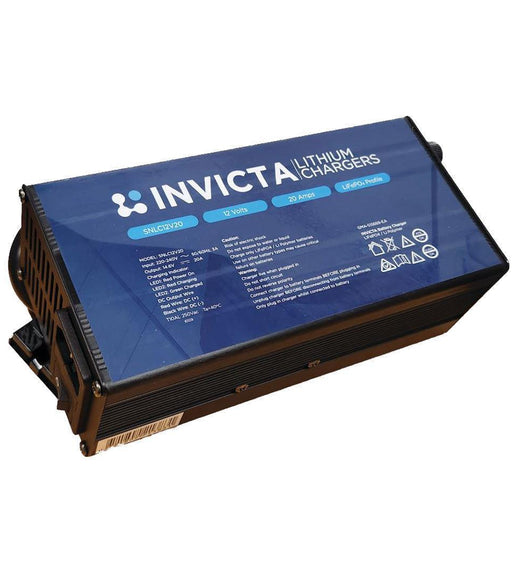 Invicta Lithium Battery Charger 12V 20A - SNLC12V20 Lithium Battery Charger