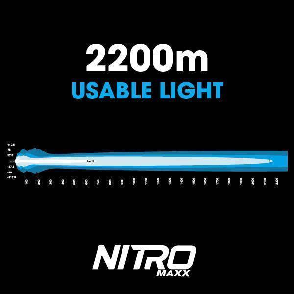 NITRO 180 Maxx 9" LED Driving Light (Pair) Including Harness Driving Lights